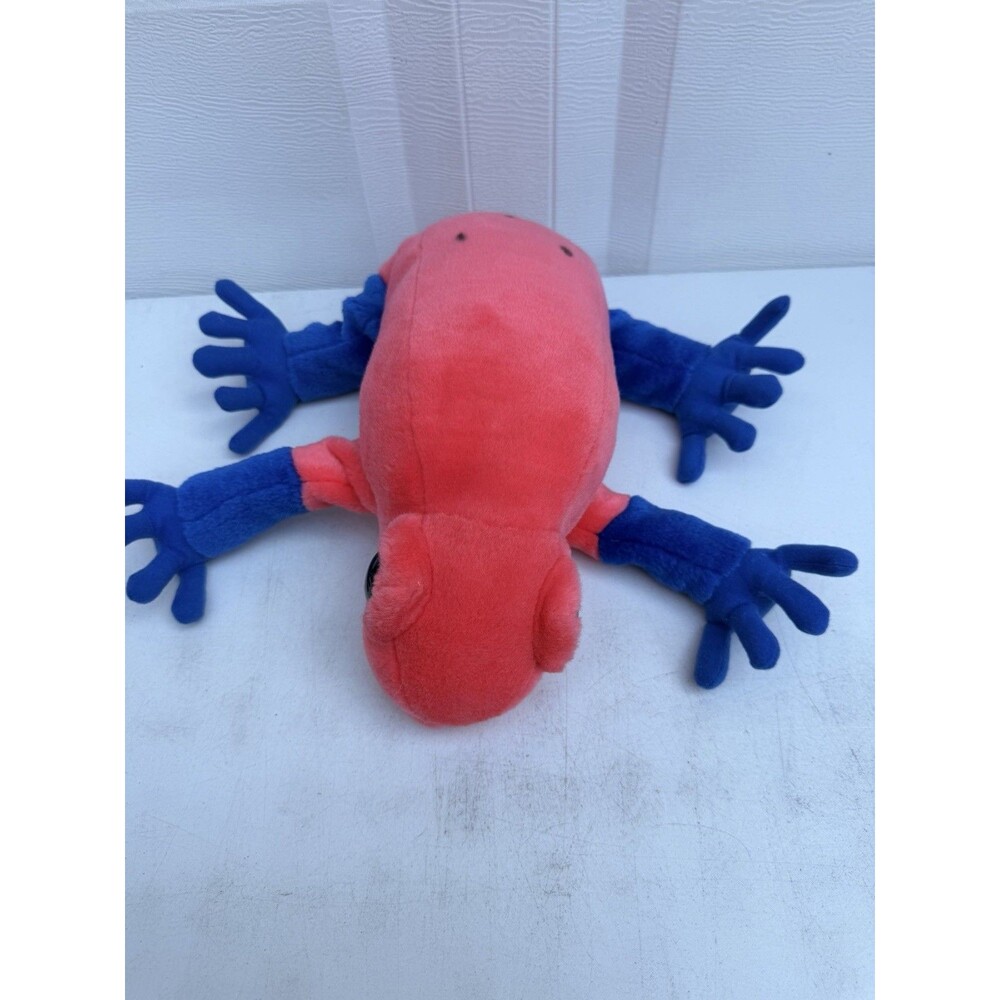 WILD REPUBLIC BIG EYED PINK & BLUE FROG Toad PLUSH TOY PRE P15 - Picture 3 of 12